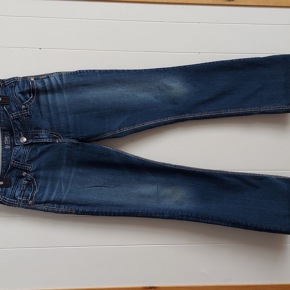 Silver Suki Mid Slim Boot Jeans 31x31